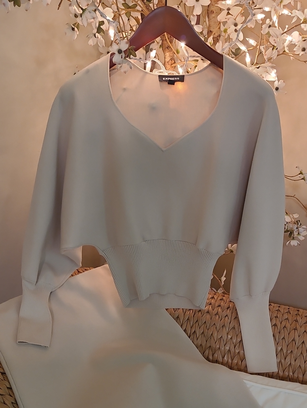 EXPRESS Stunning Knit Top and Skirt Set - Picture 4 of 5